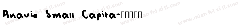 Anavio Small Capita字体转换